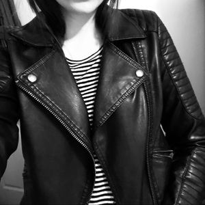 Topshop Faux Leather Jacket